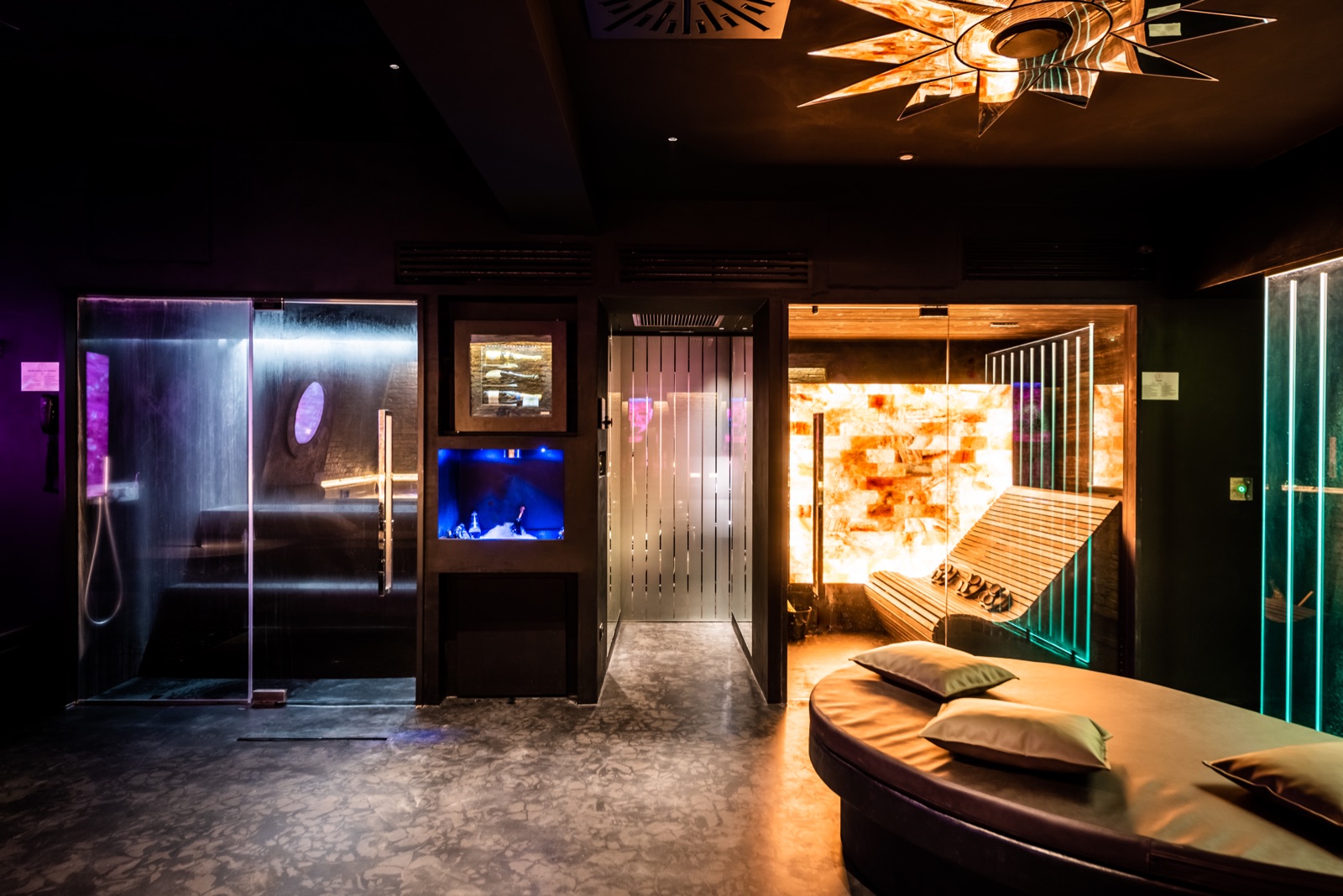 SPA Maya - sauna finlandese e parete di sale himalayano